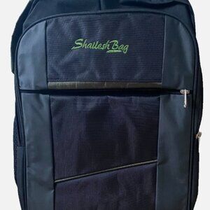 Multi-Pocket Durable Laptop/School Backpack – Black & Green Accents